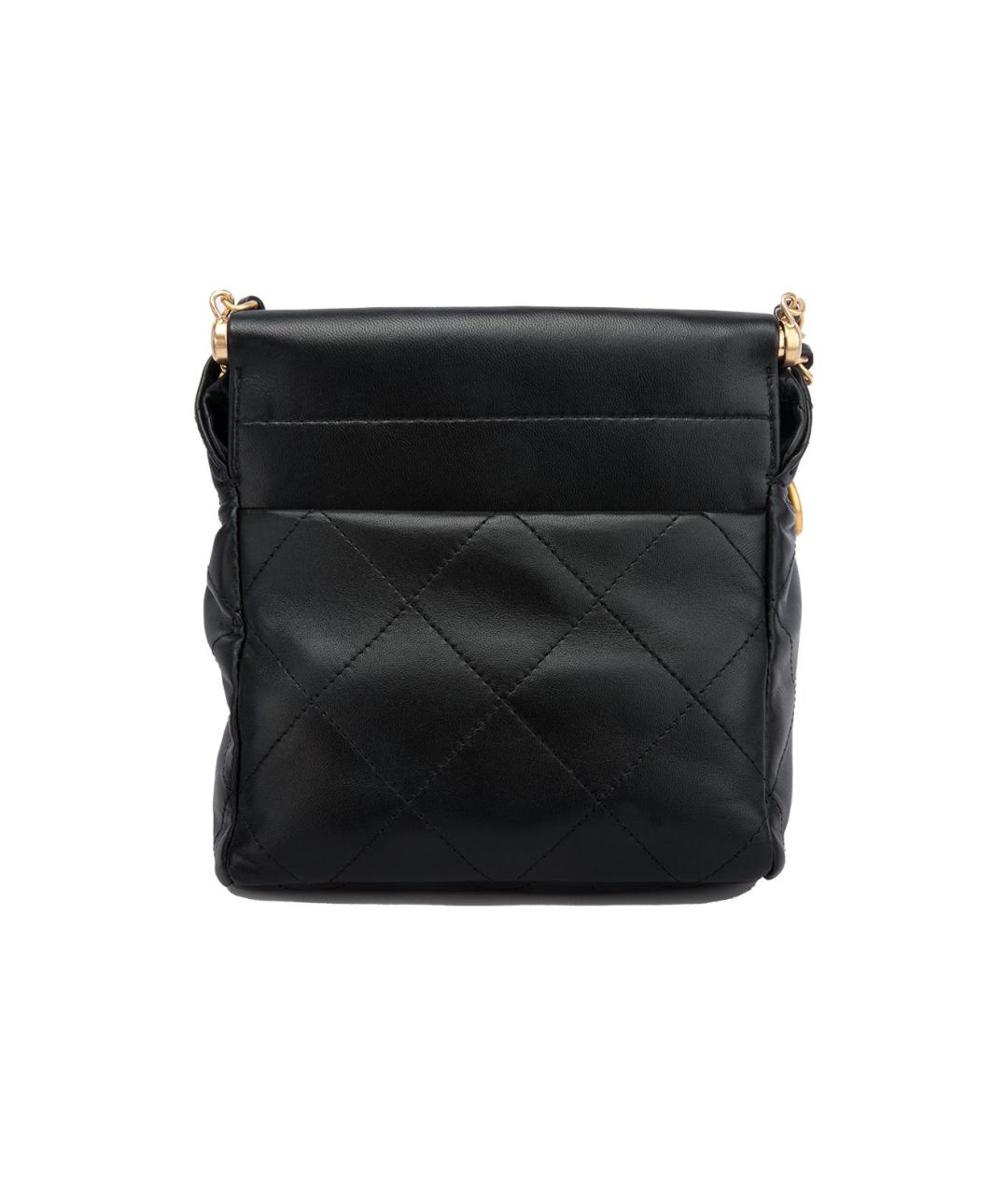 CHANEL Черная кожаная сумка через плечо, фото 3