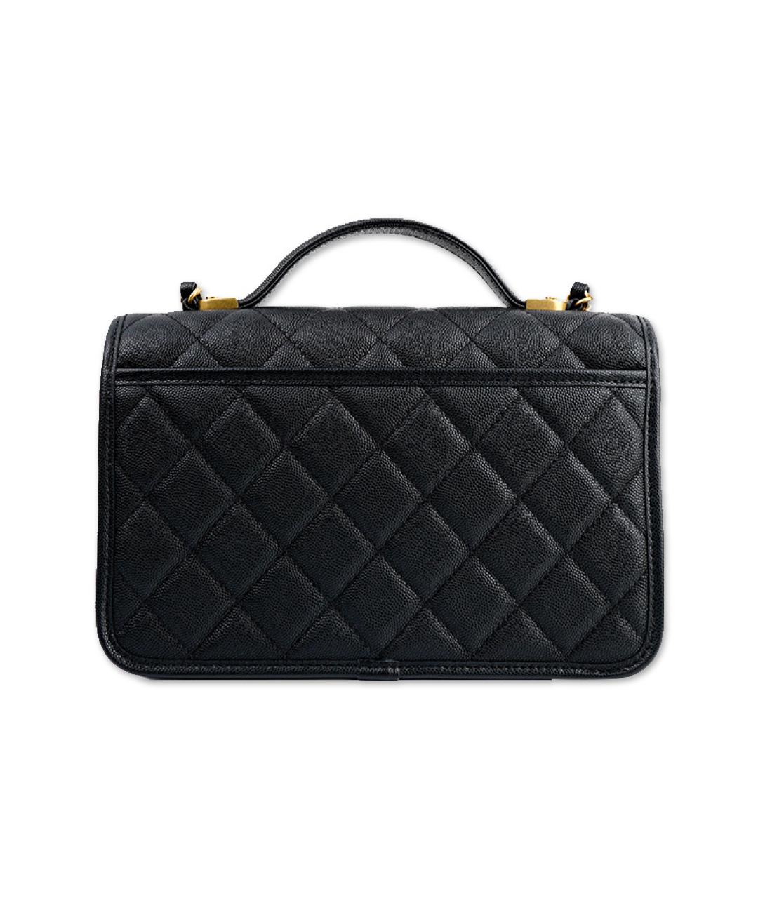 CHANEL Черная кожаная сумка через плечо, фото 4