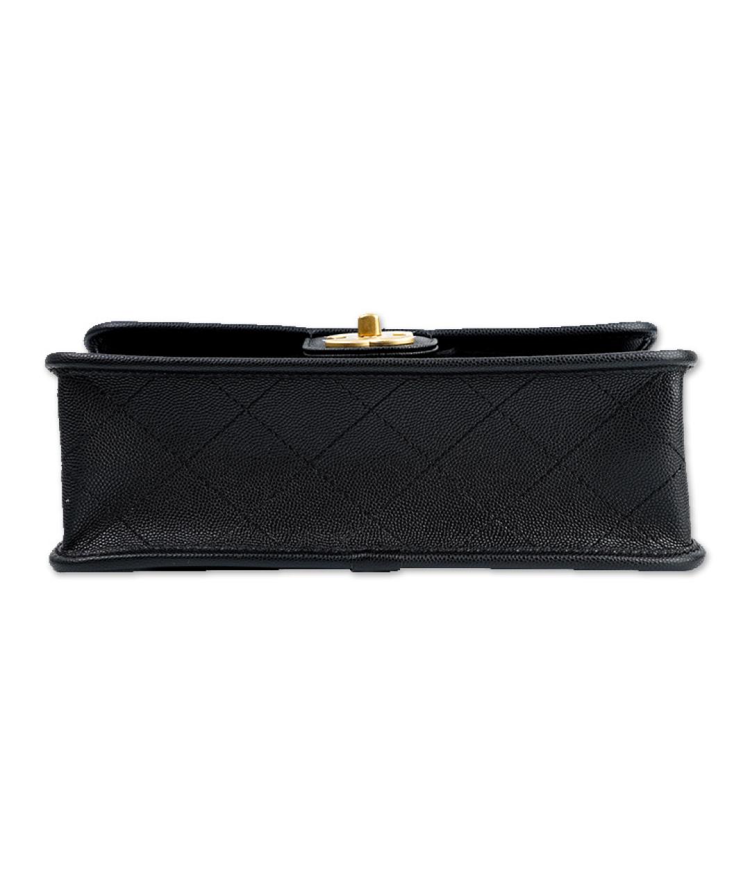 CHANEL Черная кожаная сумка через плечо, фото 5