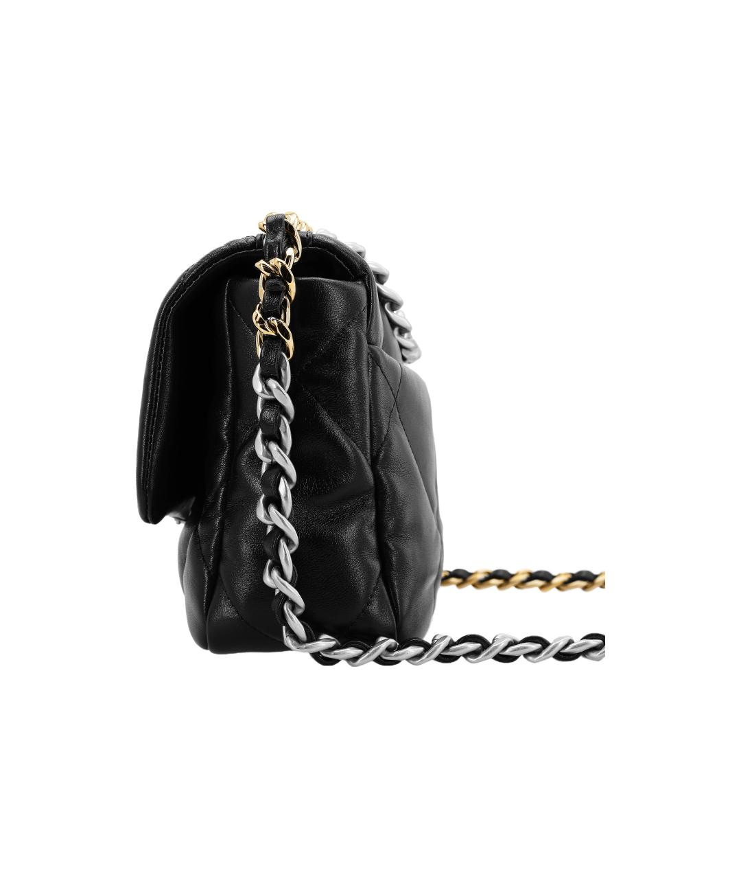 CHANEL Черная кожаная сумка через плечо, фото 3