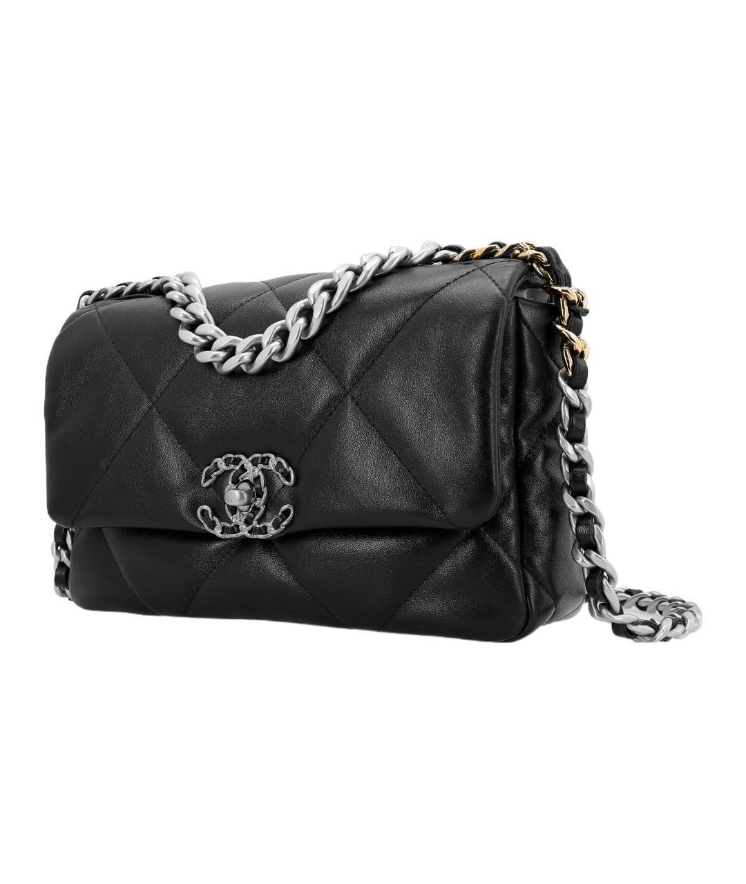 CHANEL Черная кожаная сумка через плечо, фото 2
