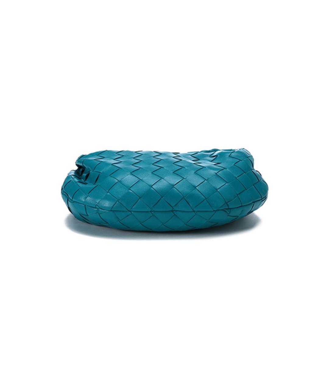 BOTTEGA VENETA Бирюзовая кожаная сумка через плечо, фото 6