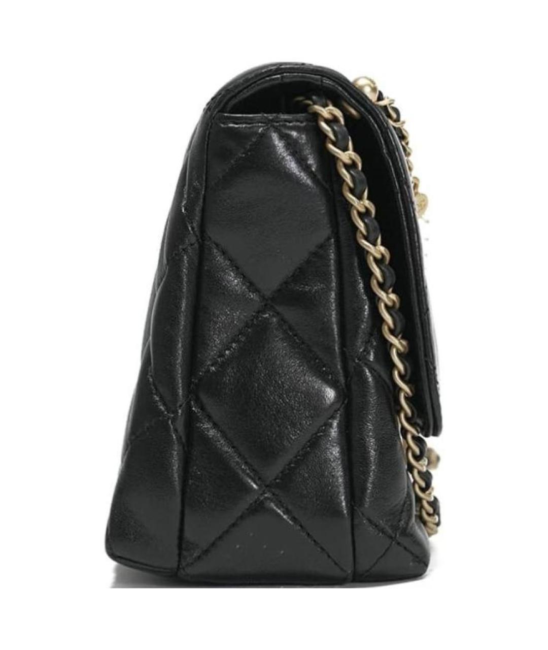 CHANEL Черная кожаная сумка через плечо, фото 4