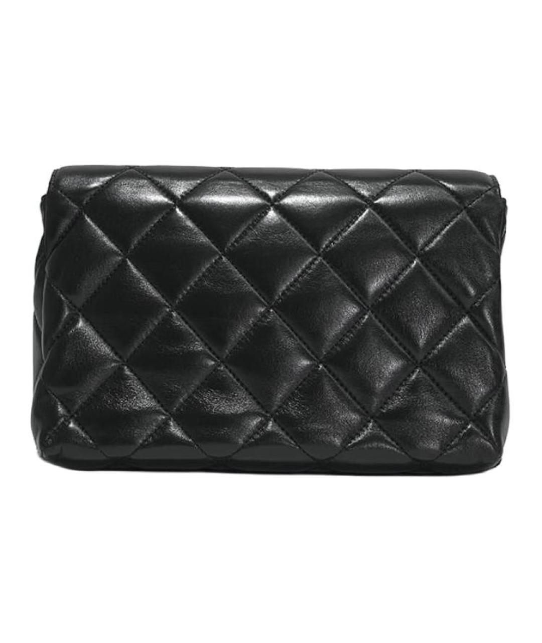 CHANEL Черная кожаная сумка через плечо, фото 5
