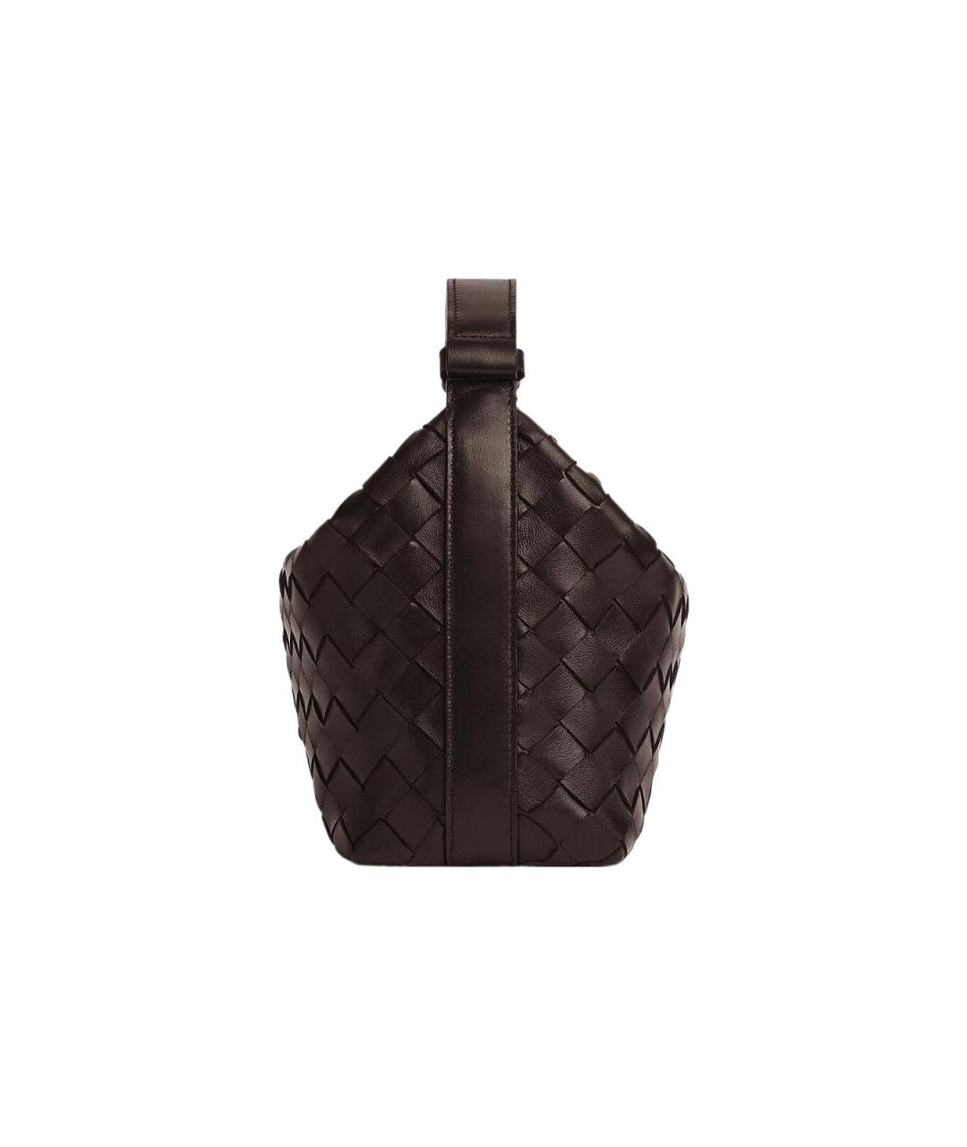 BOTTEGA VENETA Коричневая кожаная сумка через плечо, фото 2