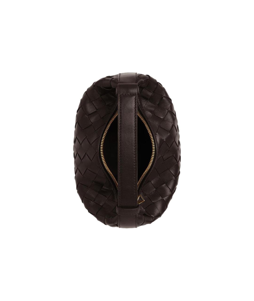 BOTTEGA VENETA Коричневая кожаная сумка через плечо, фото 3