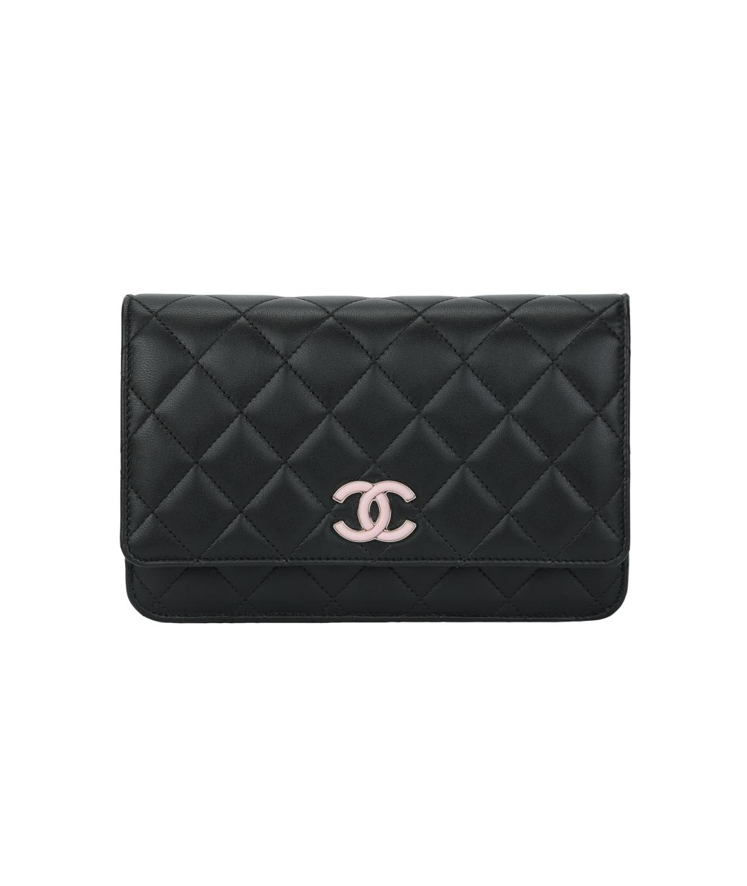 CHANEL Черная кожаная сумка через плечо, фото 4