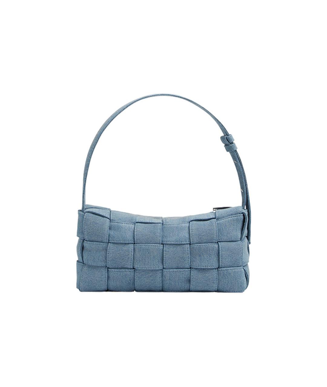 BOTTEGA VENETA Синяя деним сумка через плечо, фото 4