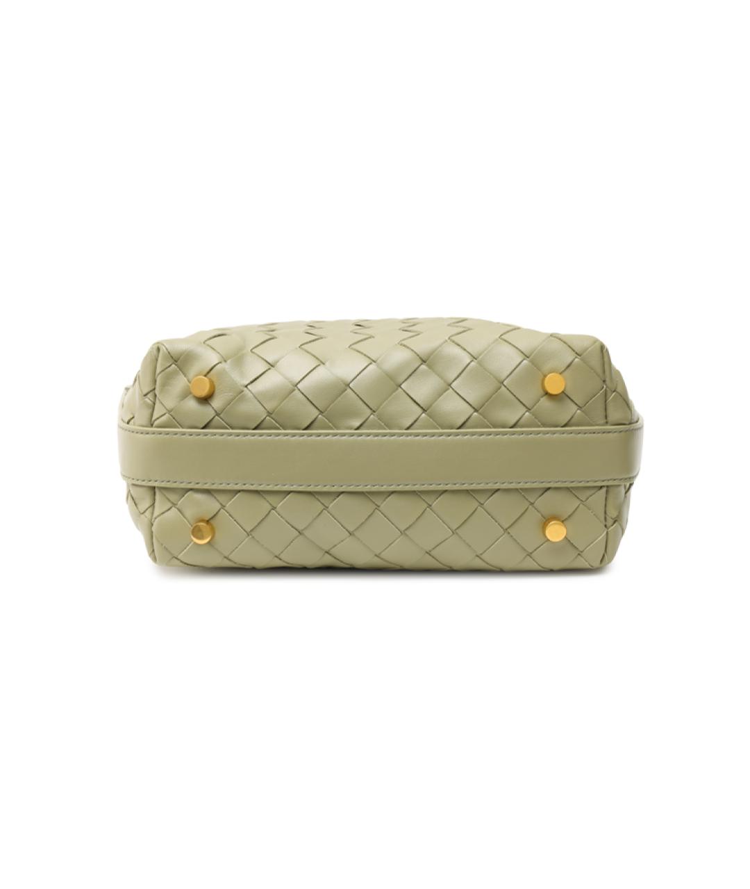 BOTTEGA VENETA Бежевая кожаная сумка через плечо, фото 4
