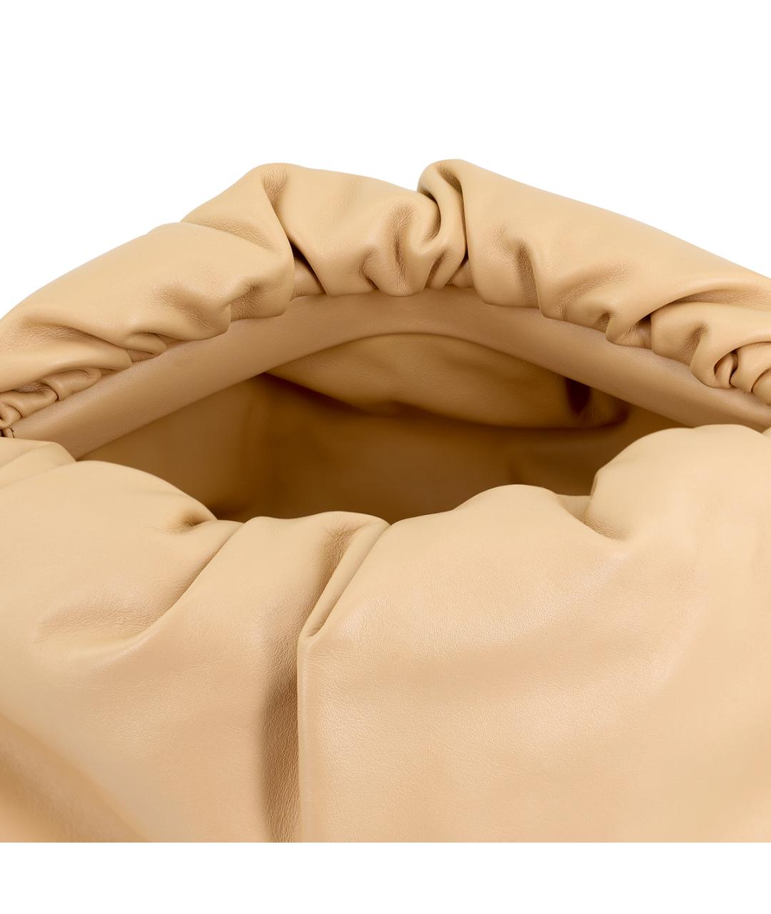 BOTTEGA VENETA Бежевая кожаная сумка через плечо, фото 7