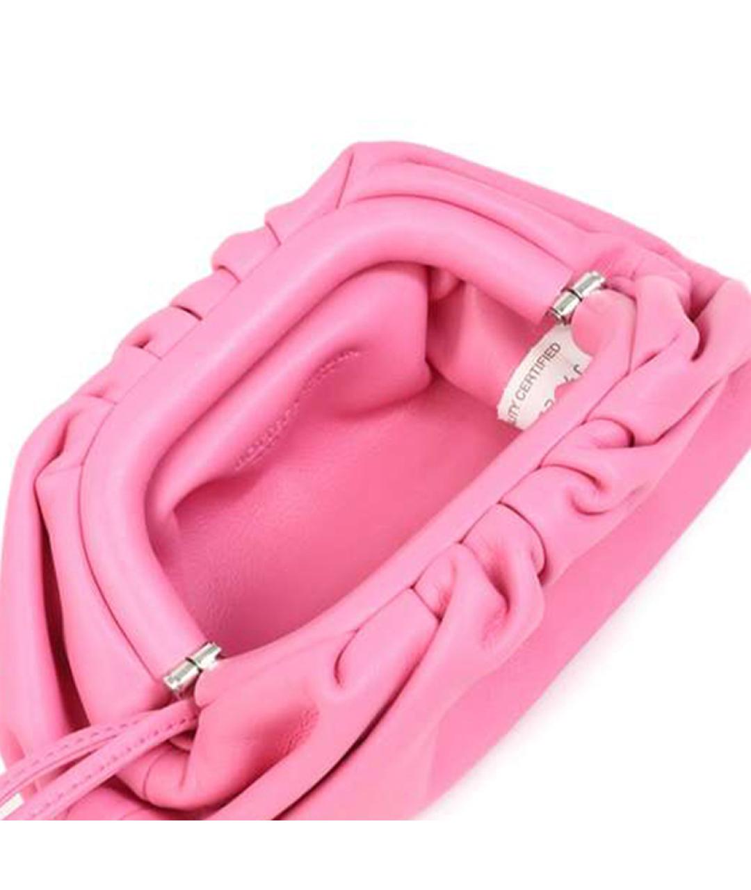 BOTTEGA VENETA Розовая кожаная сумка через плечо, фото 5