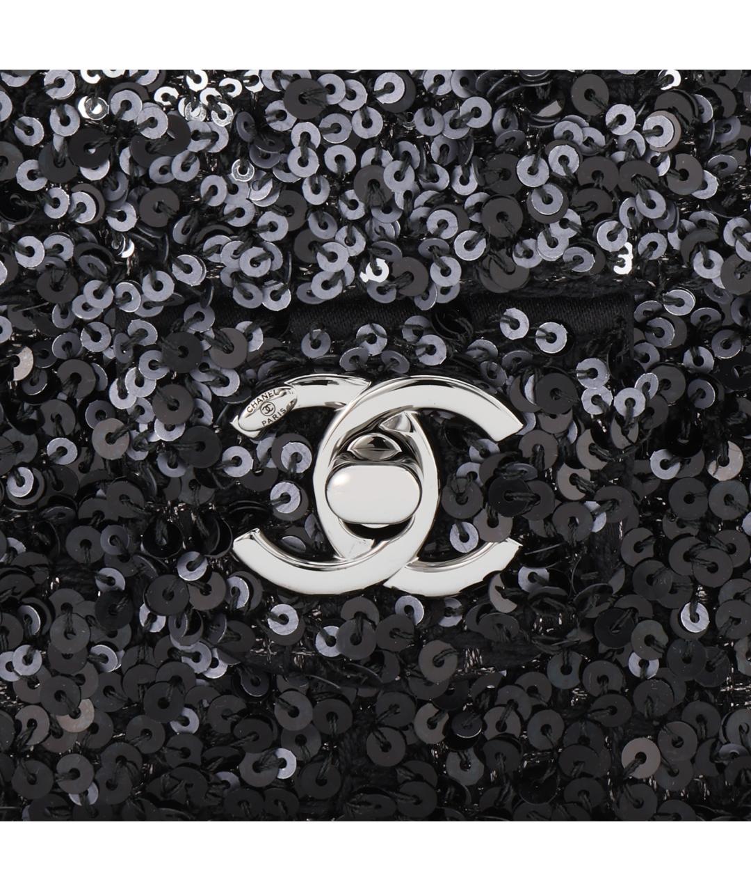 CHANEL Антрацитовая сумка через плечо, фото 3