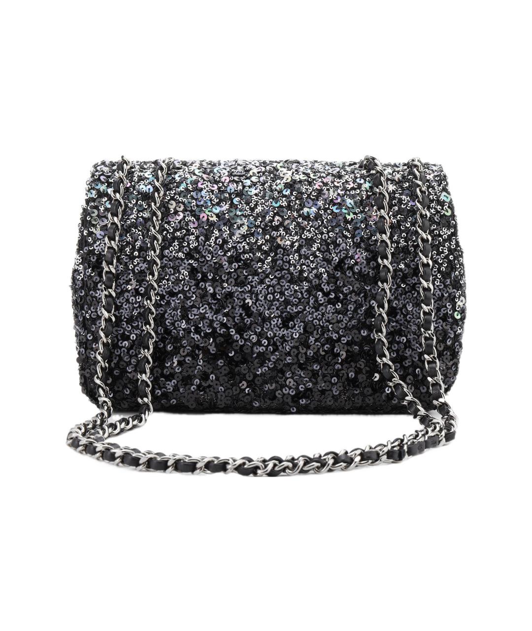 CHANEL Антрацитовая сумка через плечо, фото 4