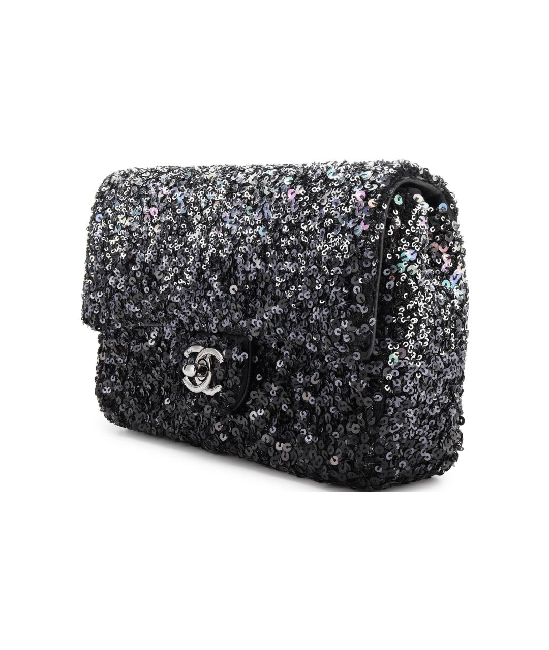 CHANEL Антрацитовая сумка через плечо, фото 2