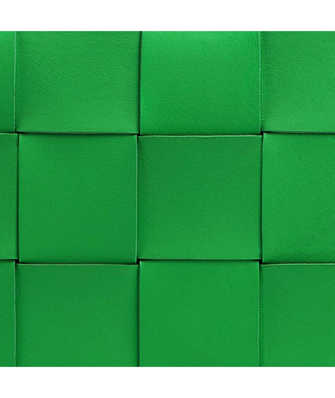 BOTTEGA VENETA Зеленая кожаная сумка через плечо, фото 5