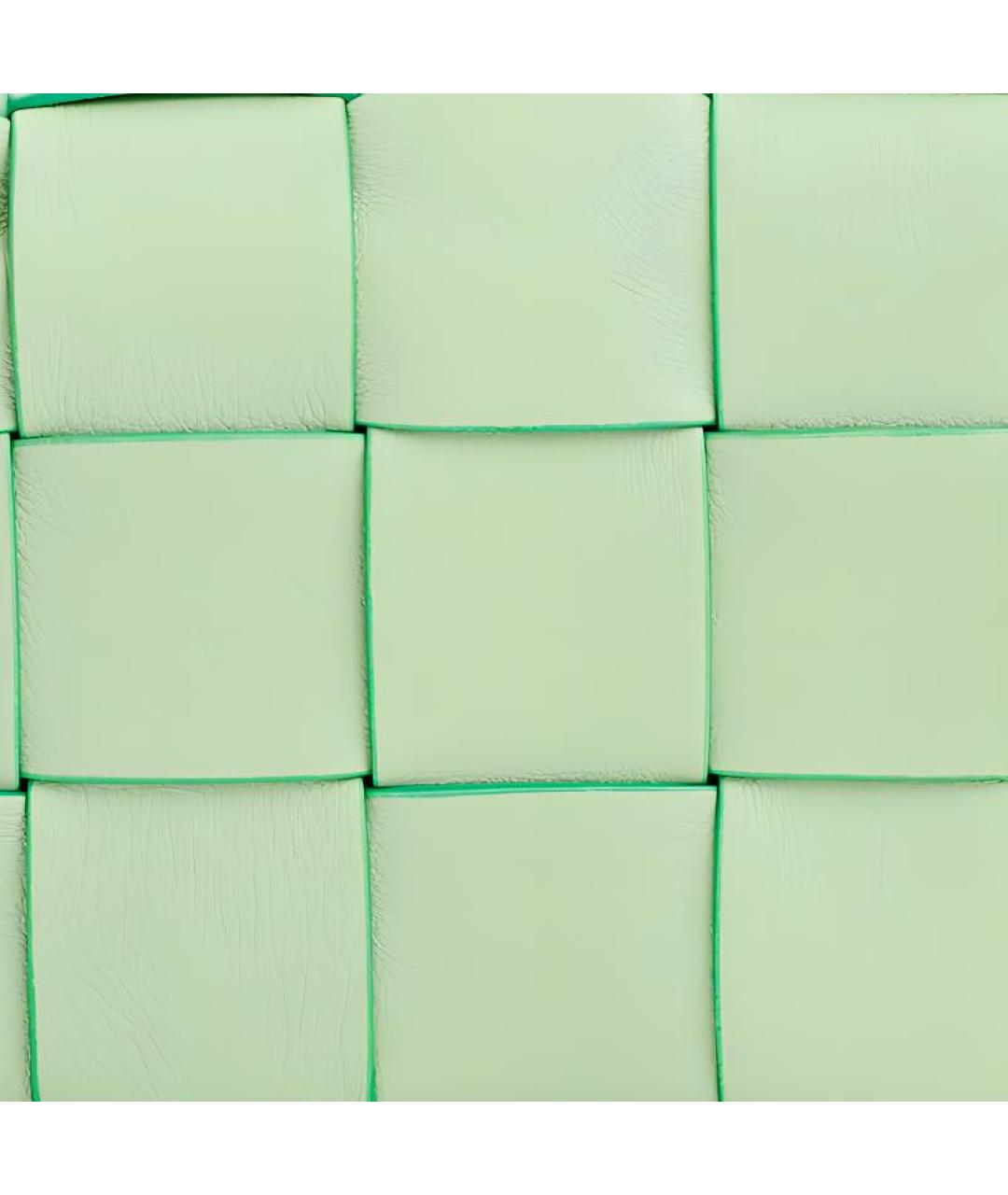 BOTTEGA VENETA Салатовая кожаная сумка через плечо, фото 5