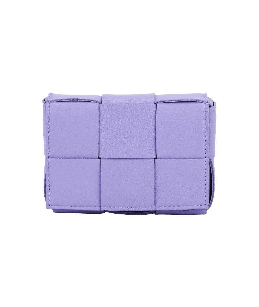 BOTTEGA VENETA Фиолетовая кожаная сумка через плечо, фото 1