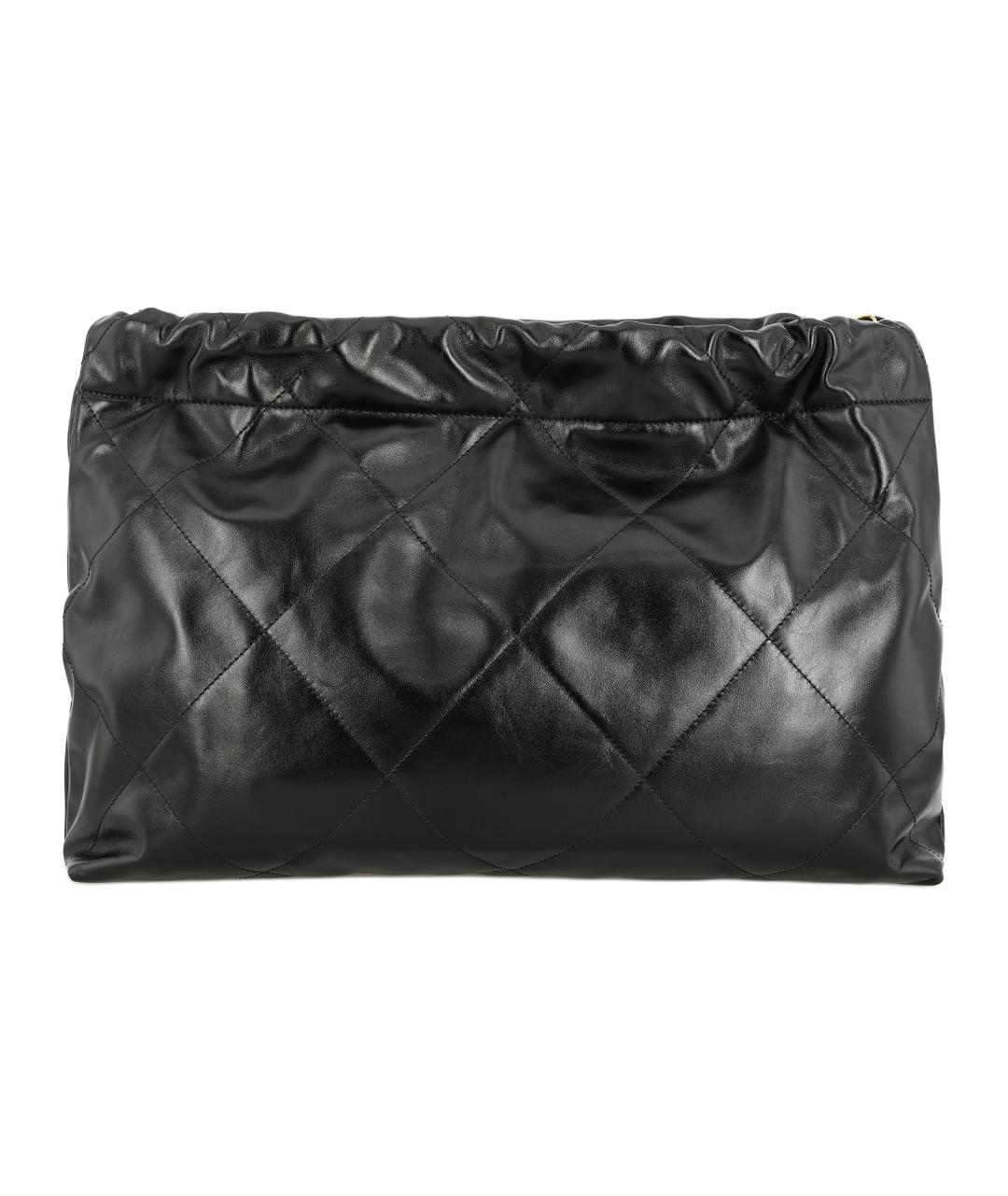CHANEL Черная кожаная сумка через плечо, фото 6