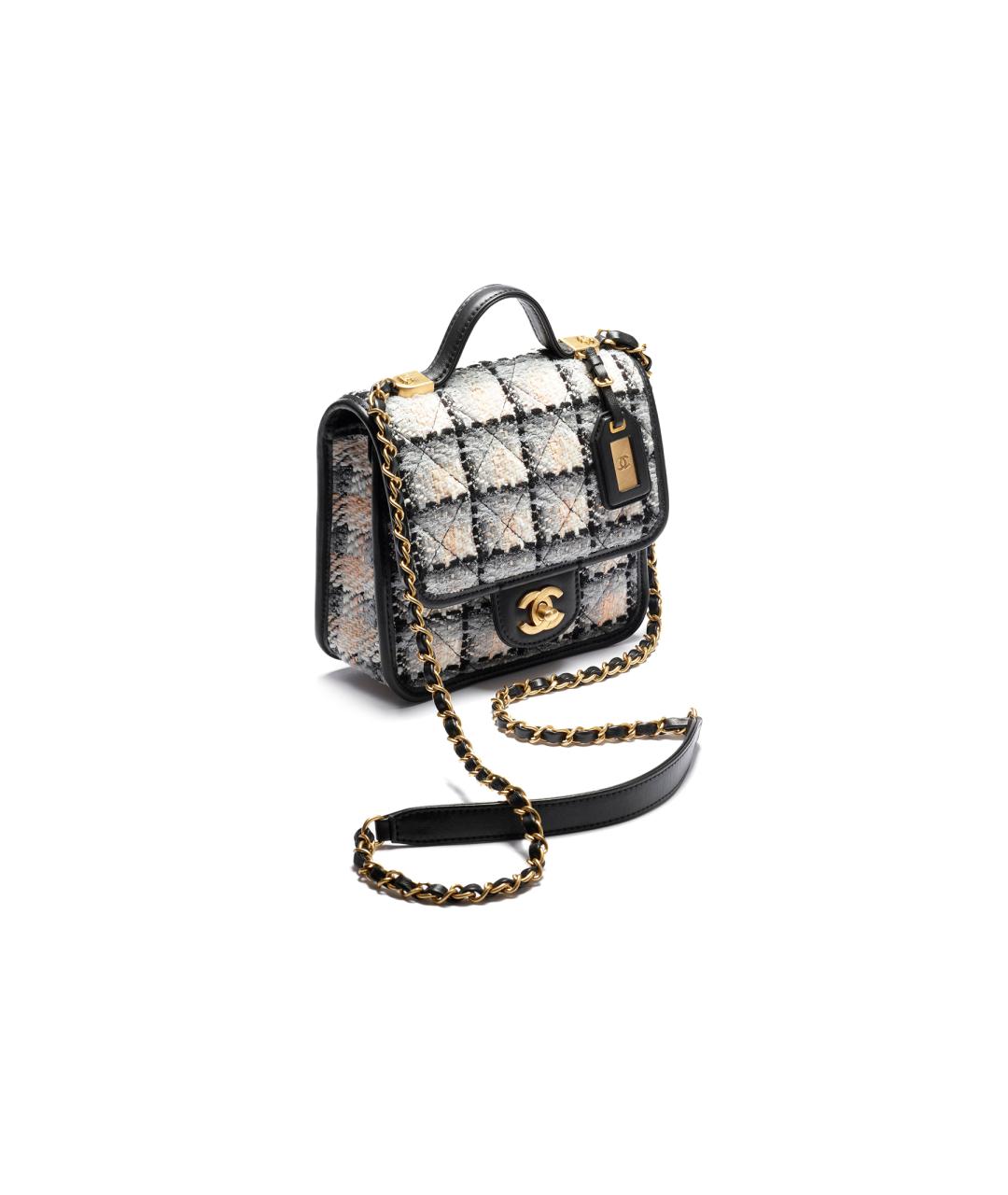 CHANEL Мульти твидовая сумка через плечо, фото 2