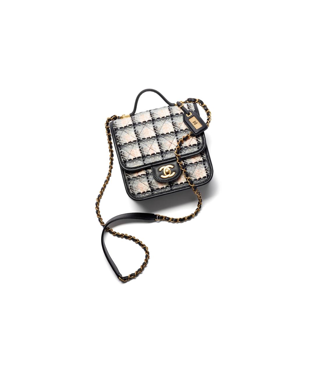 CHANEL Мульти твидовая сумка через плечо, фото 1