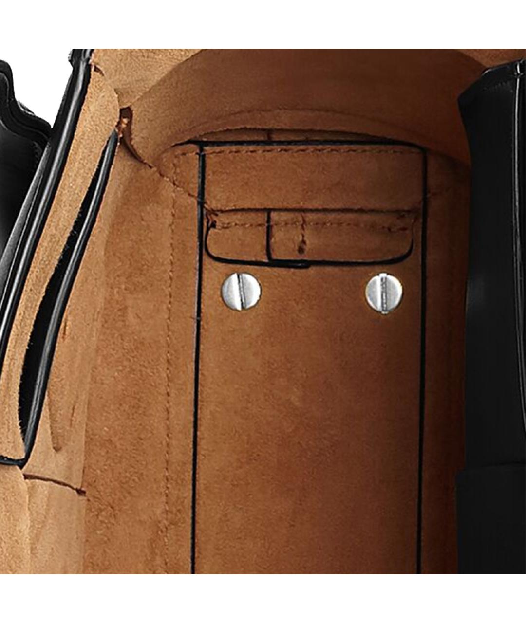 BOTTEGA VENETA Черная кожаная сумка через плечо, фото 4