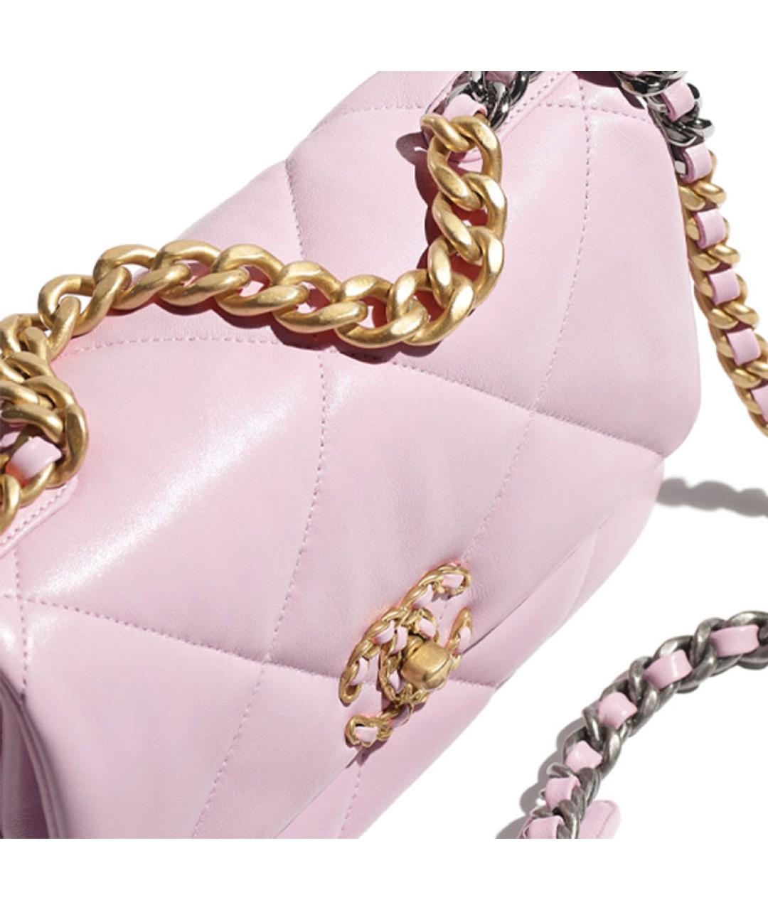 CHANEL Розовая кожаная сумка через плечо, фото 4