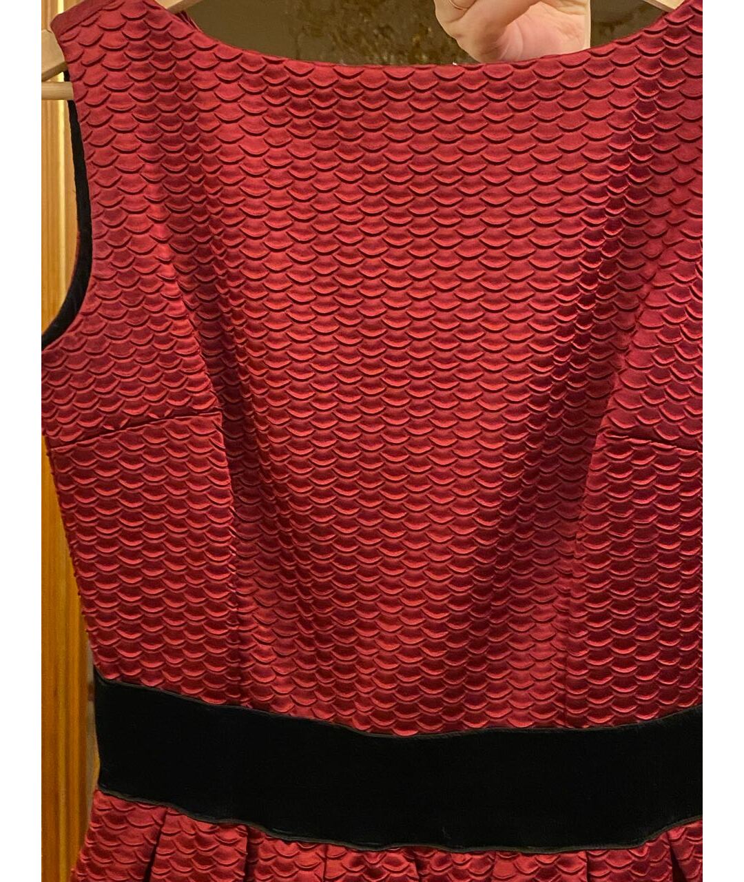 CHRISTIAN PELLIZZARI Бордовое шелковое коктейльное платье, фото 4
