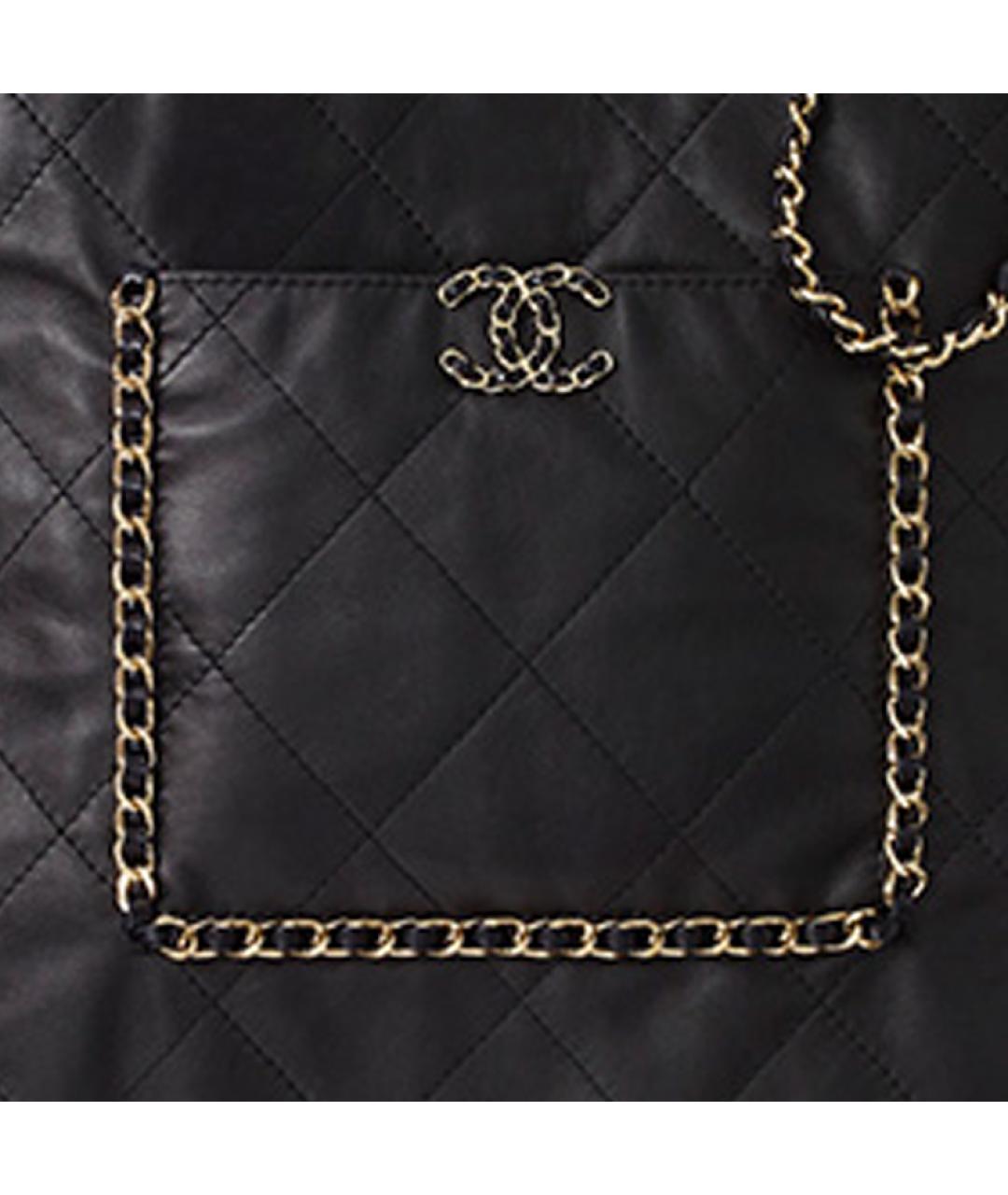 CHANEL Черная кожаная сумка через плечо, фото 4