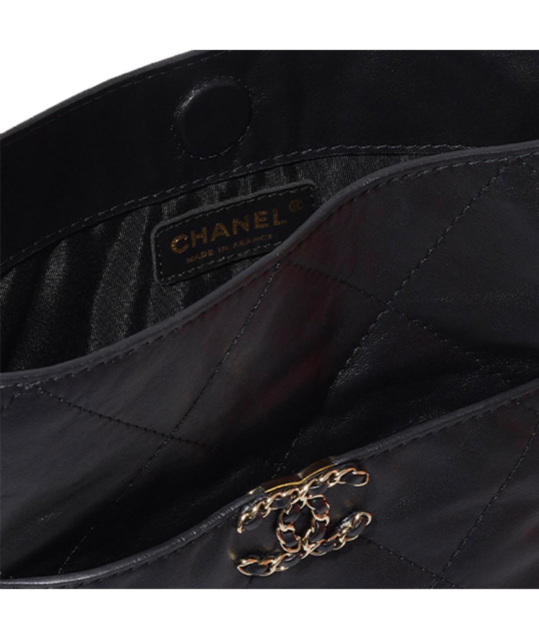 CHANEL Черная кожаная сумка через плечо, фото 3