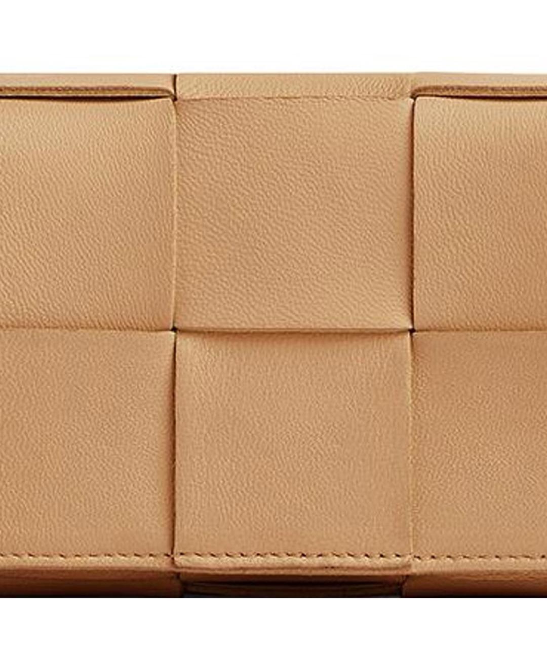 BOTTEGA VENETA Бежевая кожаная сумка через плечо, фото 5