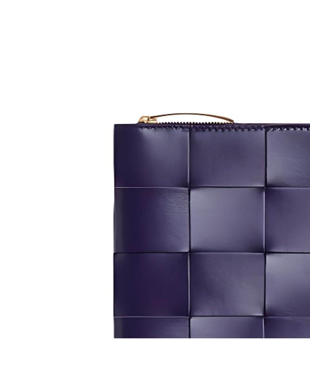 BOTTEGA VENETA Темно-синяя кожаная папка для документов, фото 2