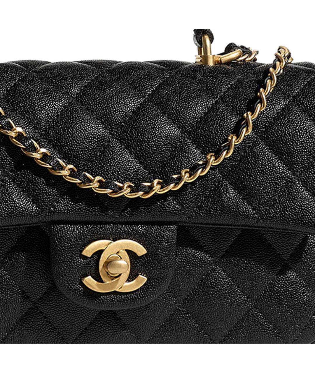 CHANEL Черная сумка через плечо, фото 4