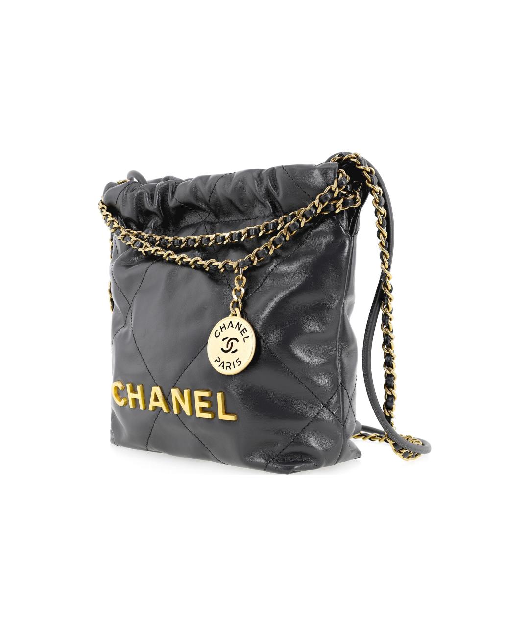 CHANEL Черная кожаная сумка через плечо, фото 2