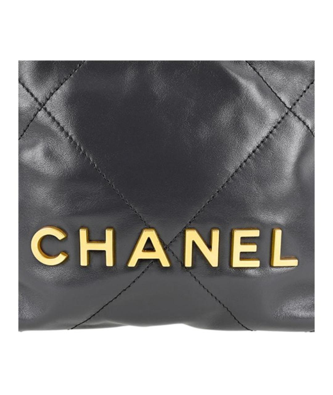 CHANEL Черная кожаная сумка через плечо, фото 3