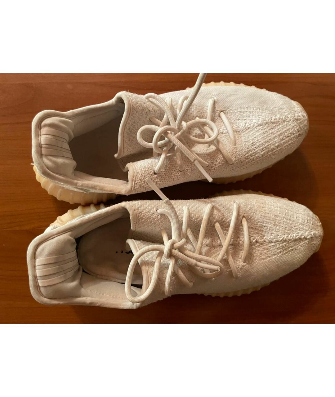 ADIDAS YEEZY Белые низкие кроссовки / кеды, фото 2