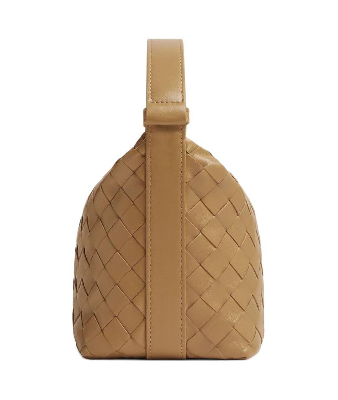 BOTTEGA VENETA Коричневая кожаная сумка через плечо, фото 2