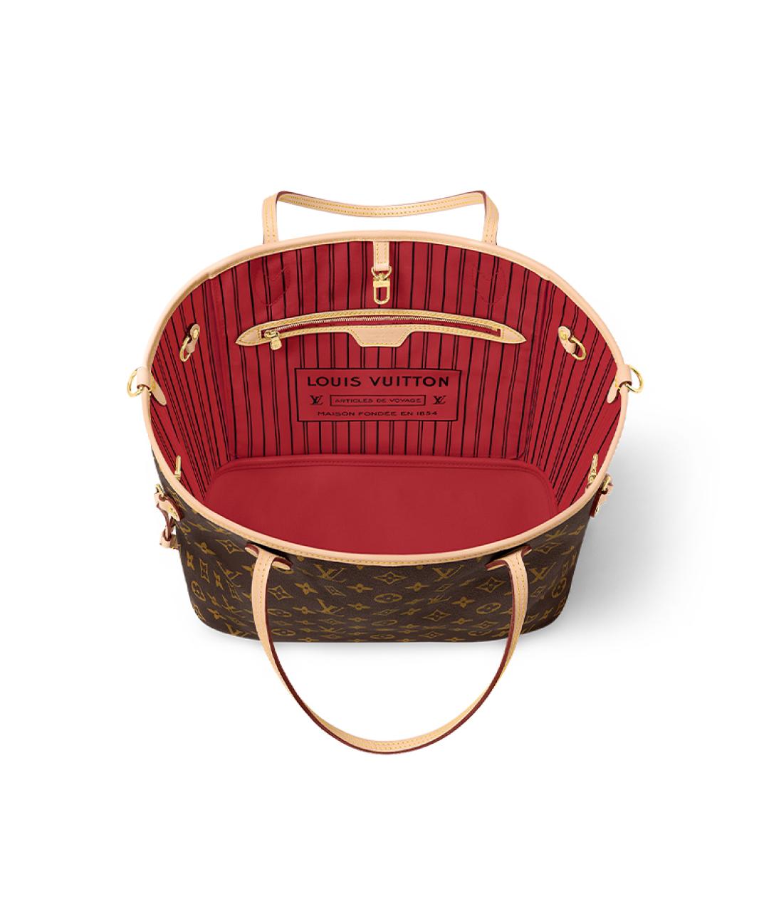 LOUIS VUITTON Красная сумка тоут, фото 5