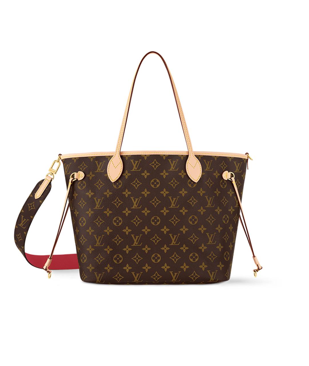 LOUIS VUITTON Красная сумка тоут, фото 4