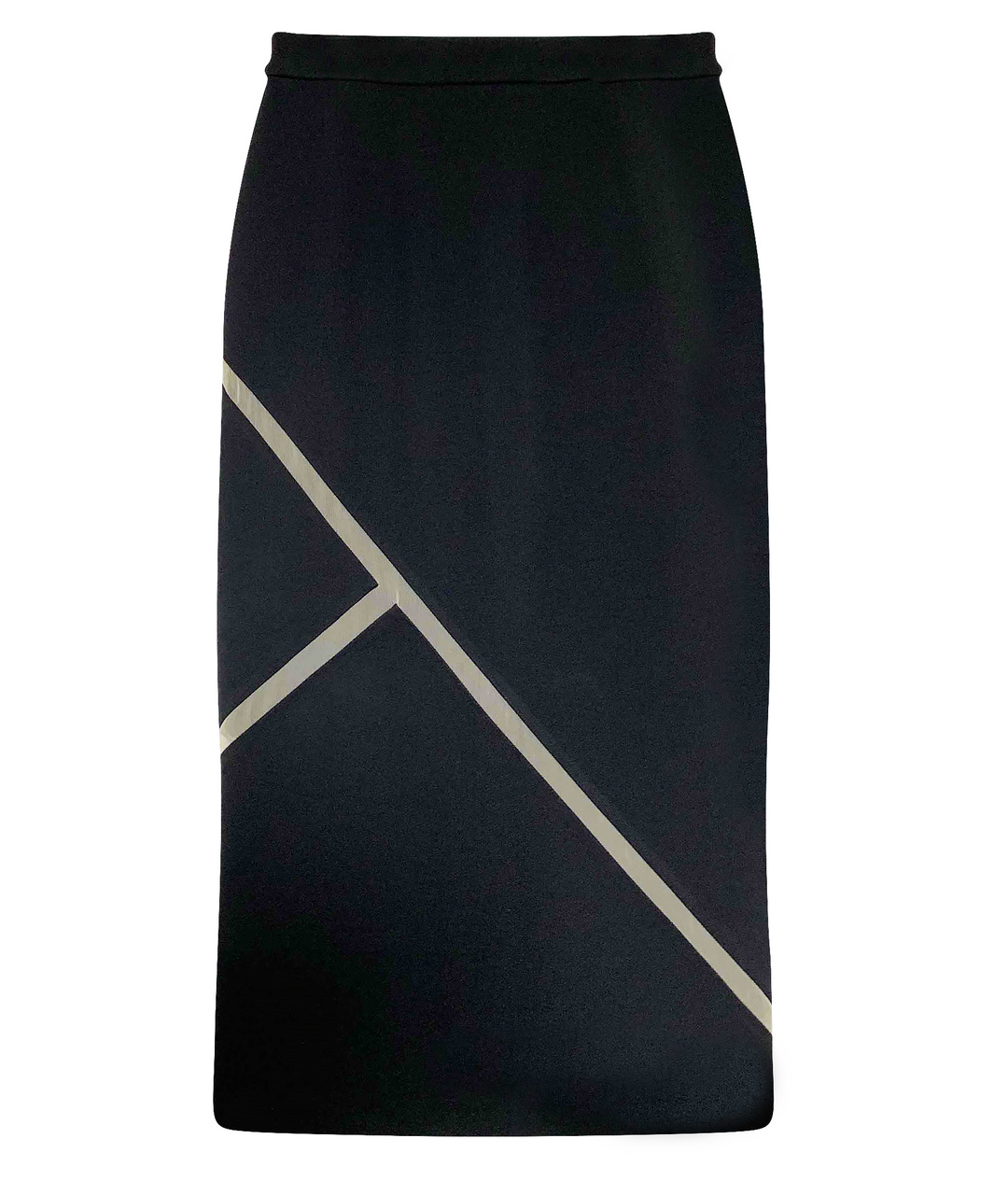 DAVID KOMA Черная полиэстеровая юбка миди, фото 1