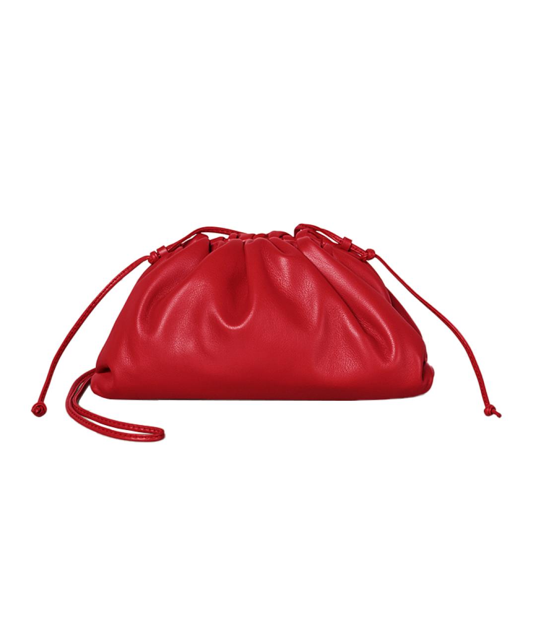 BOTTEGA VENETA Красная кожаная сумка через плечо, фото 1