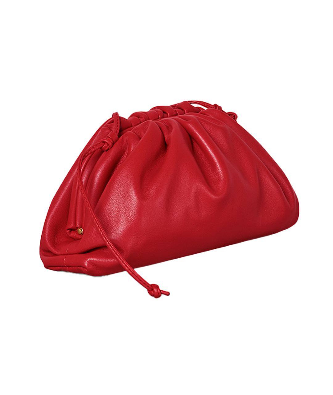 BOTTEGA VENETA Красная кожаная сумка через плечо, фото 2