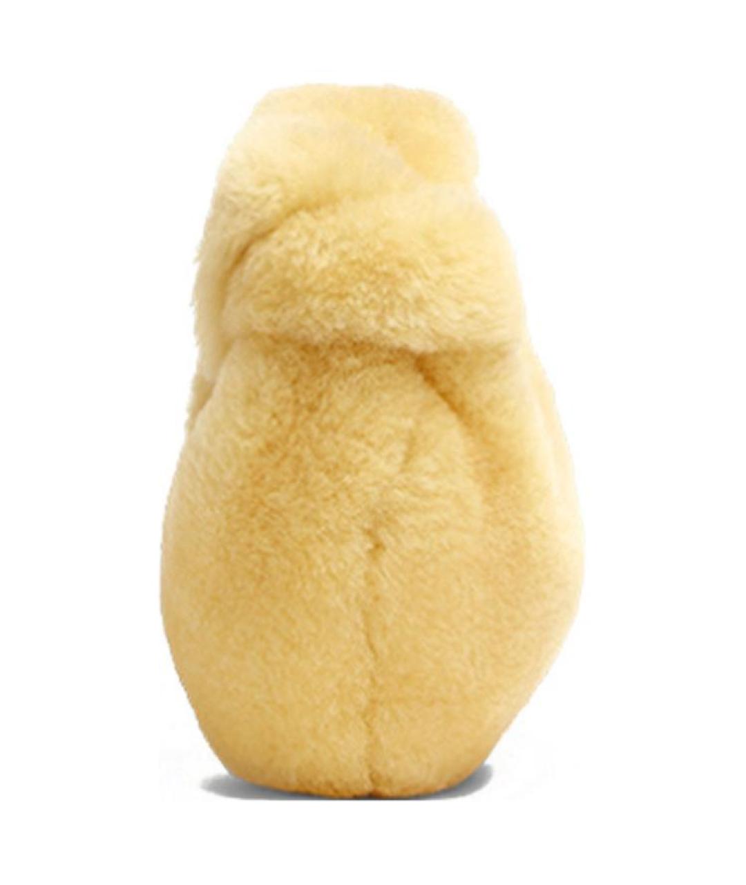 BOTTEGA VENETA Желтая меховая сумка через плечо, фото 3