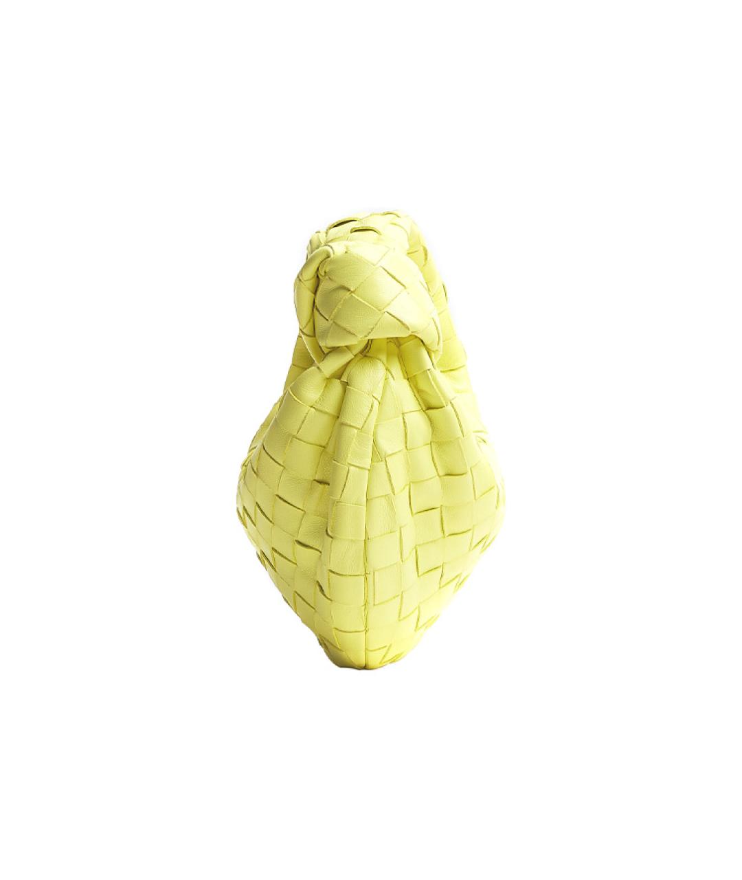BOTTEGA VENETA Желтая кожаная сумка через плечо, фото 2