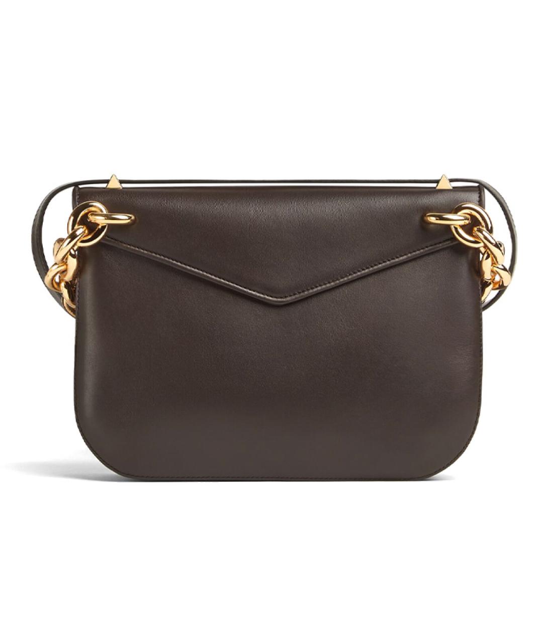 BOTTEGA VENETA Коричневая кожаная сумка через плечо, фото 3