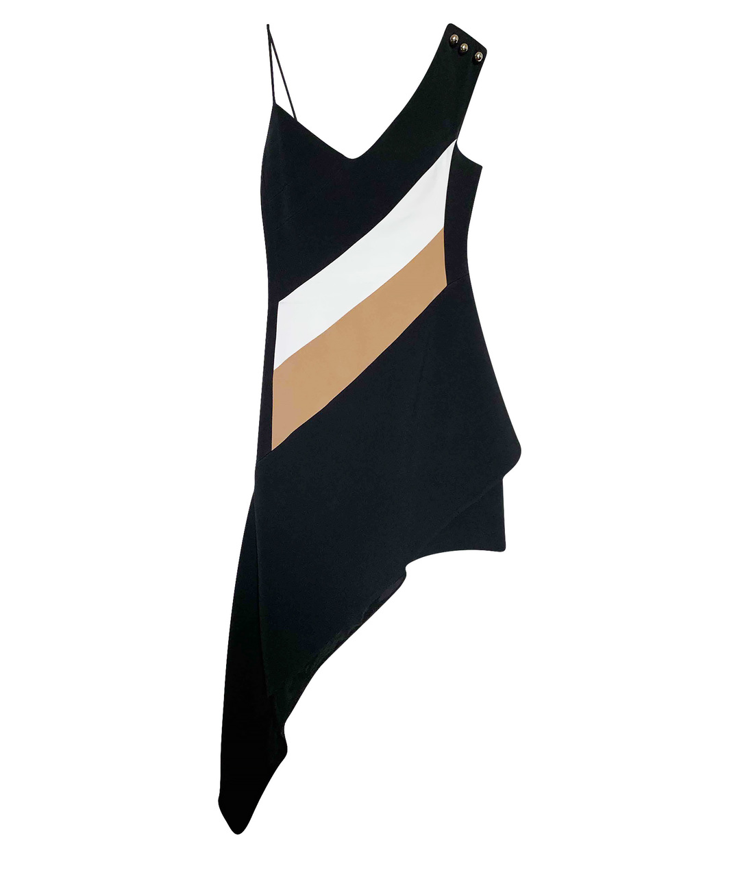 DAVID KOMA Черное полиэстеровое коктейльное платье, фото 1