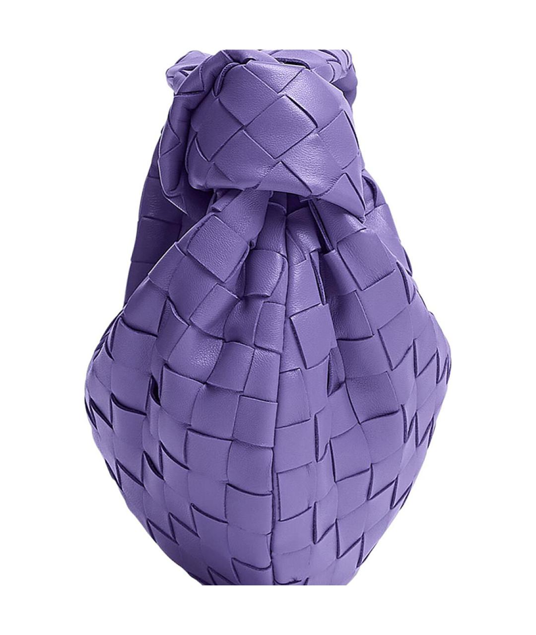 BOTTEGA VENETA Фиолетовая кожаная сумка через плечо, фото 5