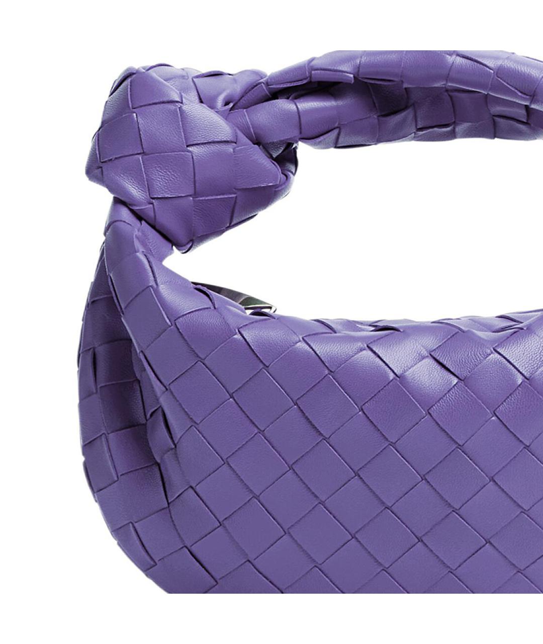 BOTTEGA VENETA Фиолетовая кожаная сумка через плечо, фото 4