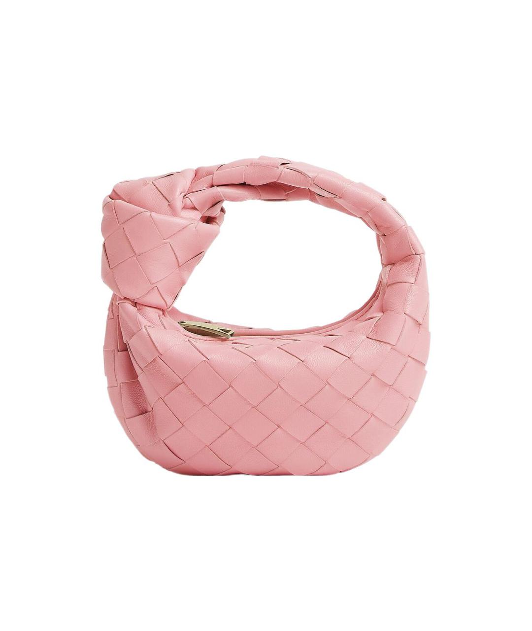 BOTTEGA VENETA Розовая кожаная сумка через плечо, фото 1