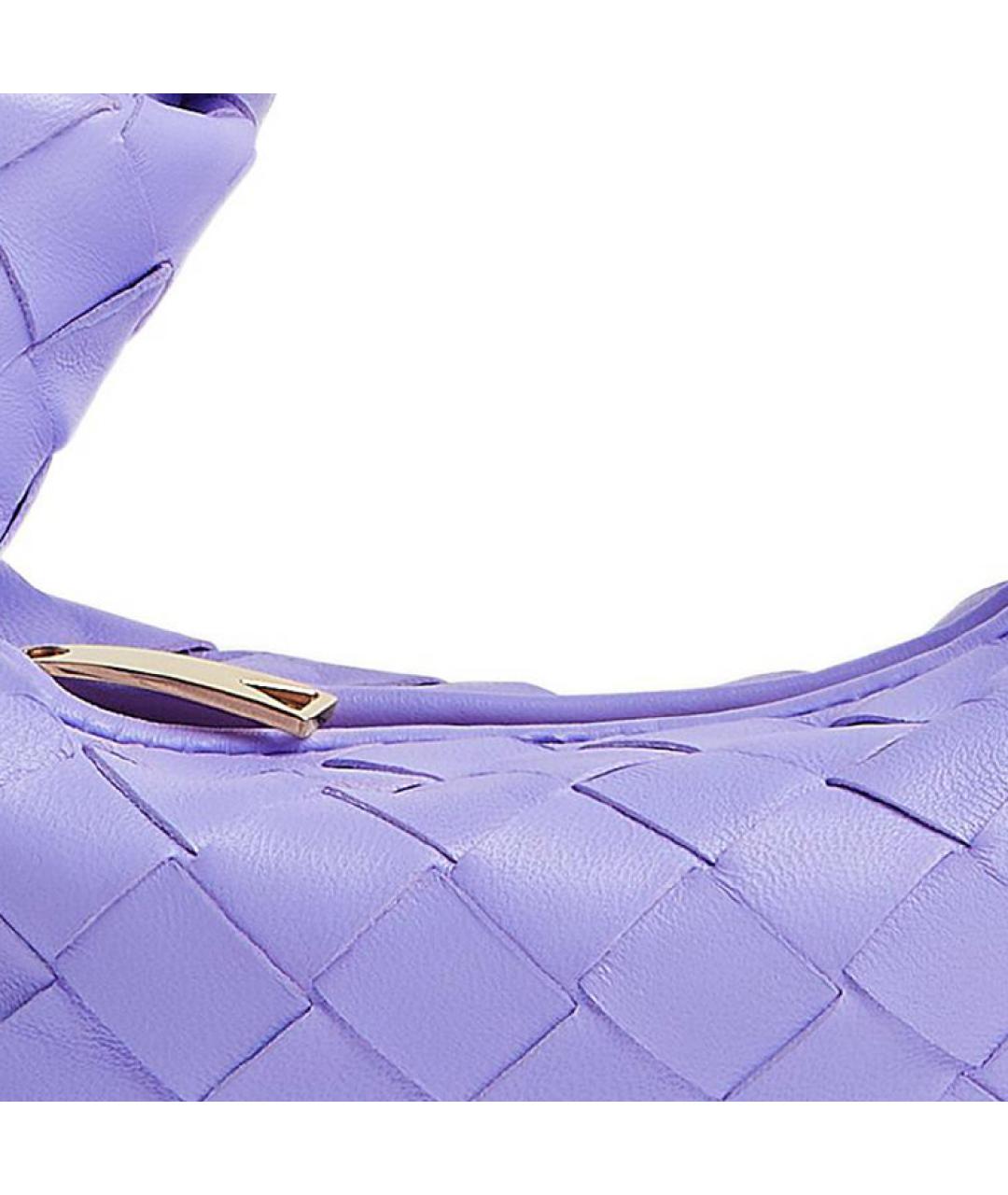BOTTEGA VENETA Фиолетовая кожаная сумка через плечо, фото 4