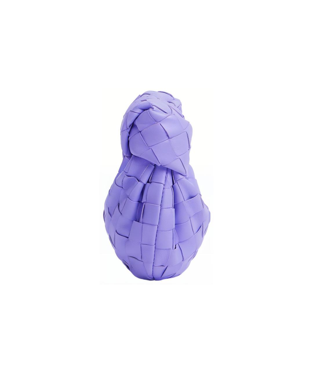 BOTTEGA VENETA Фиолетовая кожаная сумка через плечо, фото 2